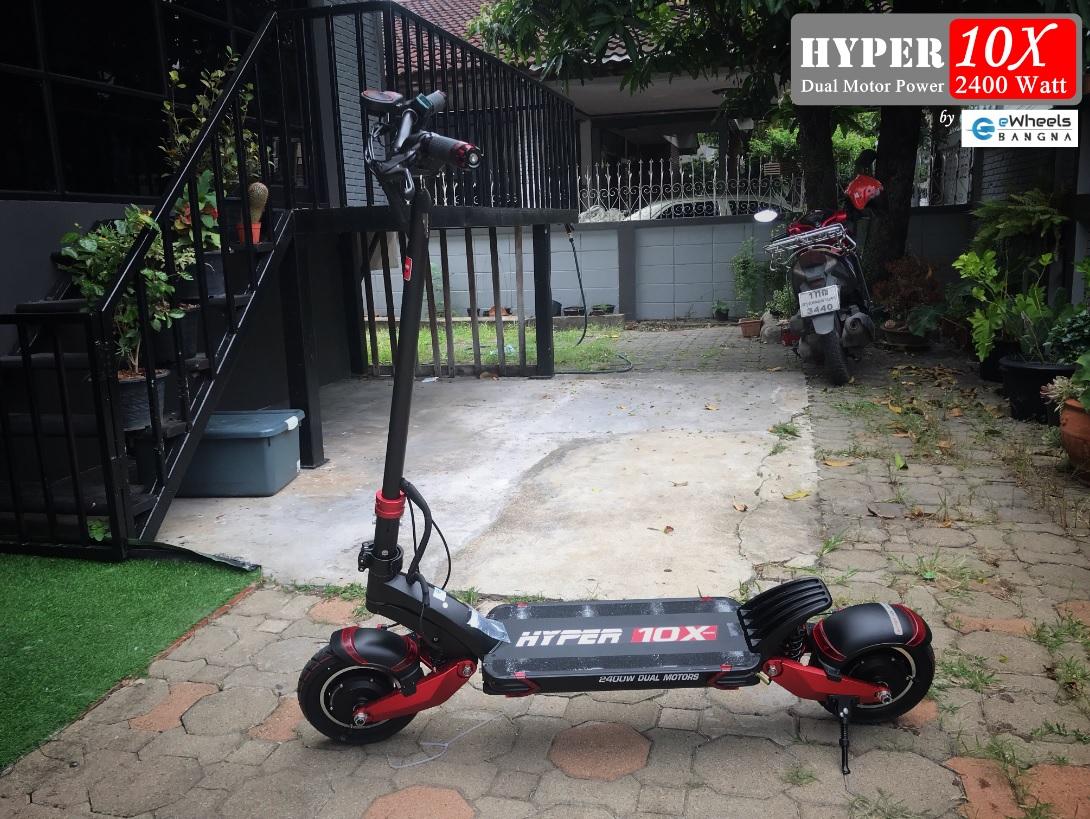 สกู๊ตเตอร์ไฟฟ้า Hyper 10X 2400watt (Electric Scooter) ของแท้ 100% มีหน้าร้านทดลองเล่นได้ by eWheels บางนา