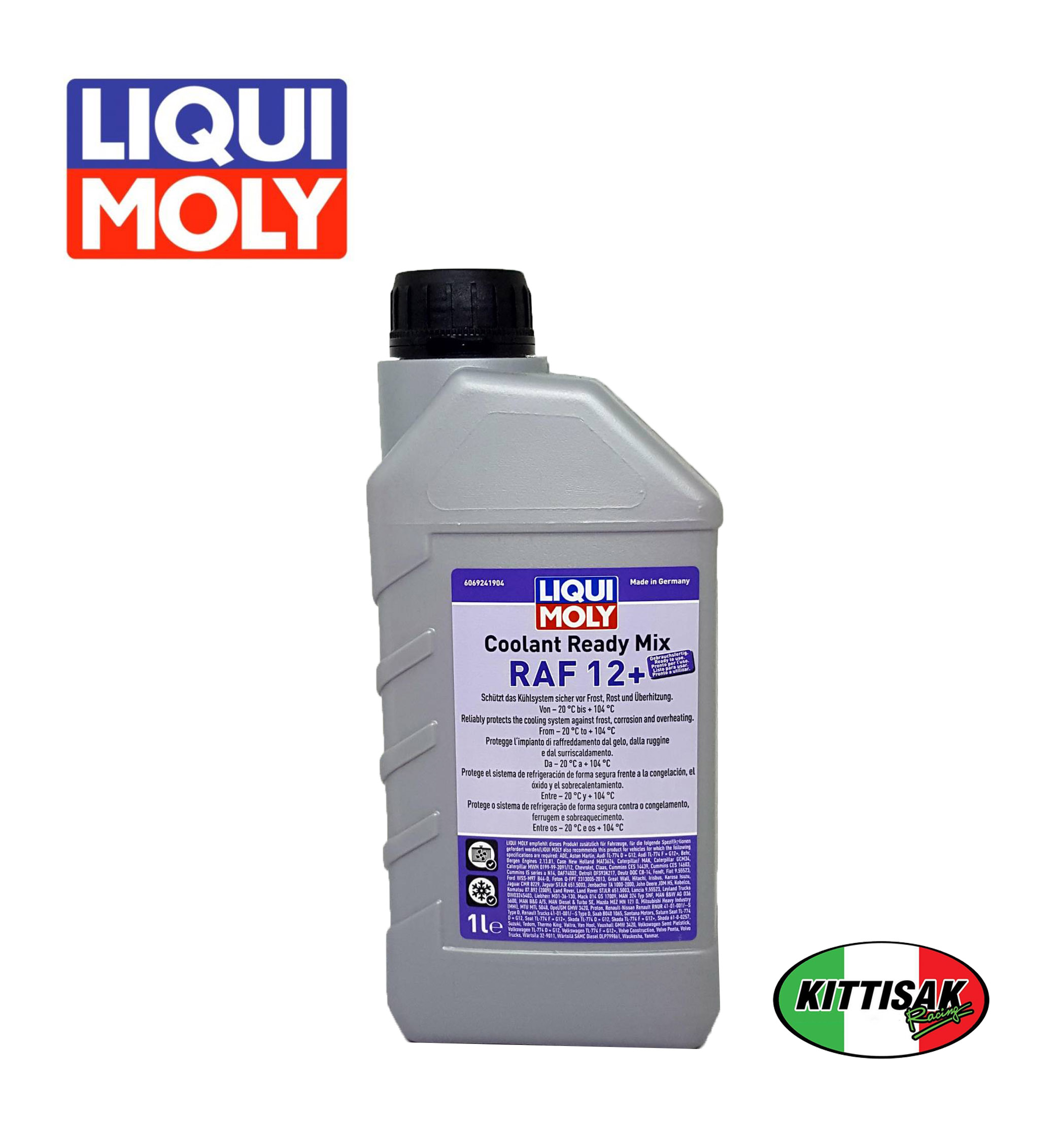 น้ำยาหล่อเย็น LIQUI MOLY Coolant Ready Mix RAF 12+ ขนาด1ลิตร