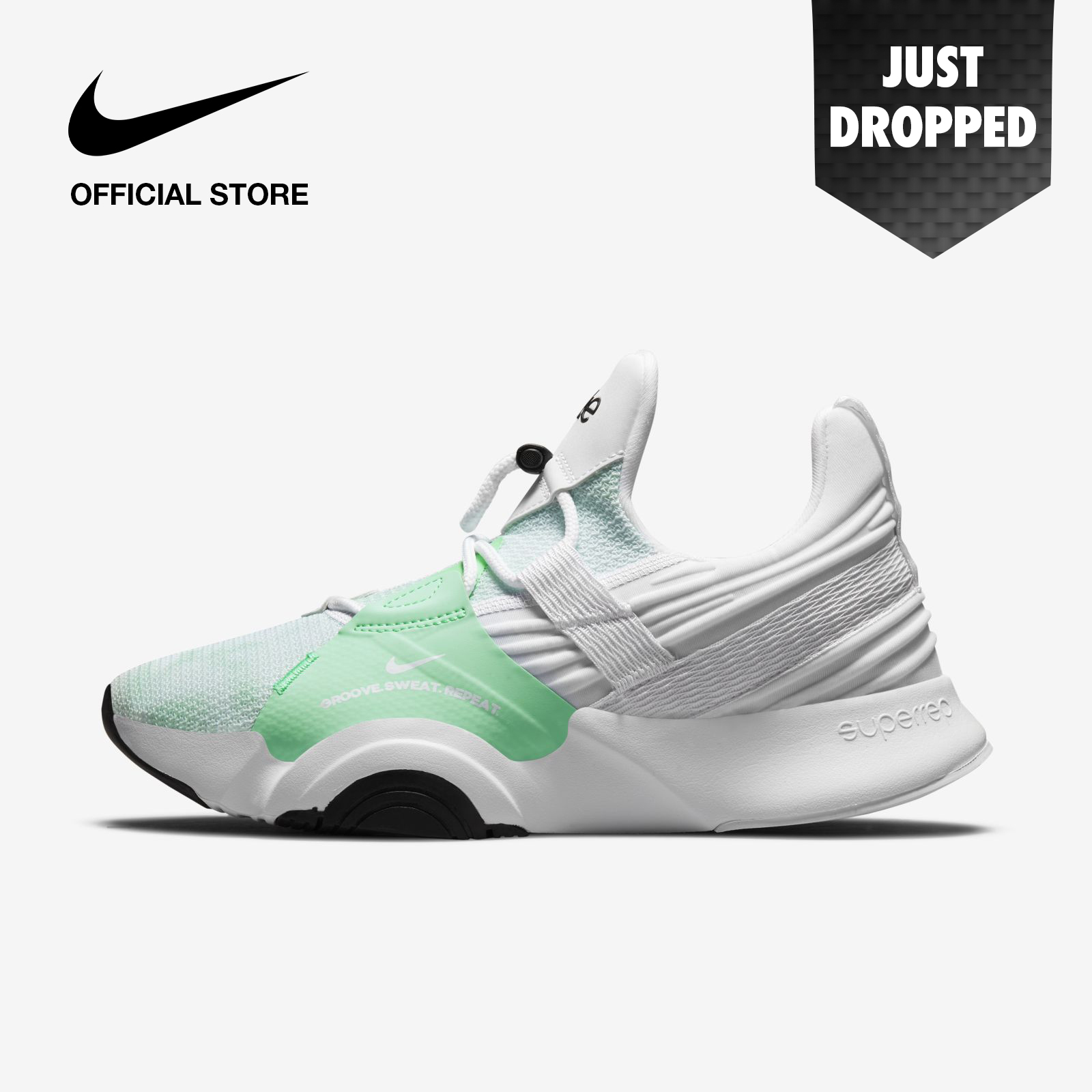 Nike Women's SuperRep Groove Cardio Dance Shoe - White ไนกี้ รองเท้าเต้นคาดิโอผู้หญิง ซุปเปอร์เรป กรู๊ฟ - สีขาว