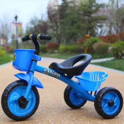 สามล้อเด็ก จ้กรยานสามล้อเด็ก สีฟ้า Bule (Children Tricycle)
