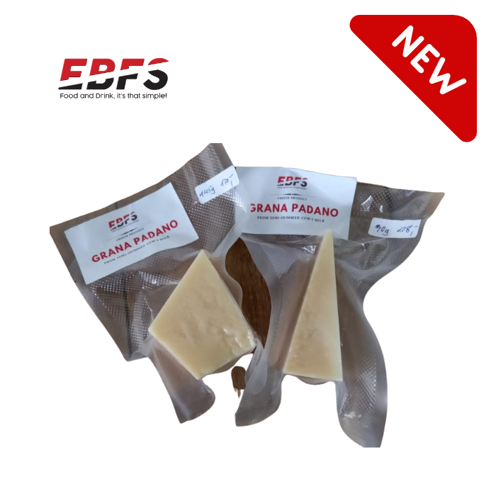 EBFS Grana Padano (like Parmesan but milder and less crumbling) ca. 250 gram in 2 packs