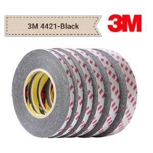 3M 4421-Black(Size 12 mm. x 20 M.) เทปโฟมสองหน้า เนื้อ PE-Foam Polyethylene Foam  ติดงานภายในและนอกอาคาร สำนักงาน เช่น ติดป้าย สายไฟ อุปกรณ์เครื่องใช้ในสำนักงาน ( SGS )