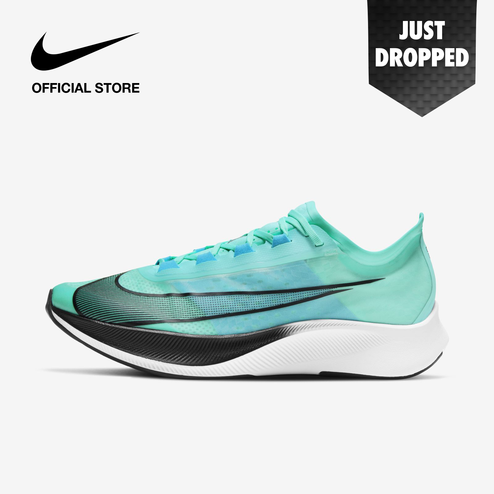 Nike Men's Zoom Fly 3 Running Shoes - Aurora Green ไนกี้ รองเท้าวิ่งผู้ชาย ซูม ฟลาย 3 - สีเขียว