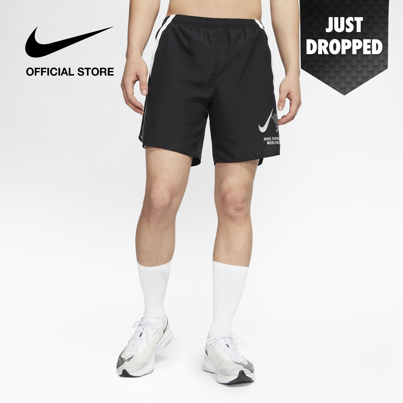 Nike Men's Challenger Running Shorts - Black ไนกี้ กางเกงขาสั้นวิ่งผู้ชาย ชาเลนเจอร์ - สีดำ