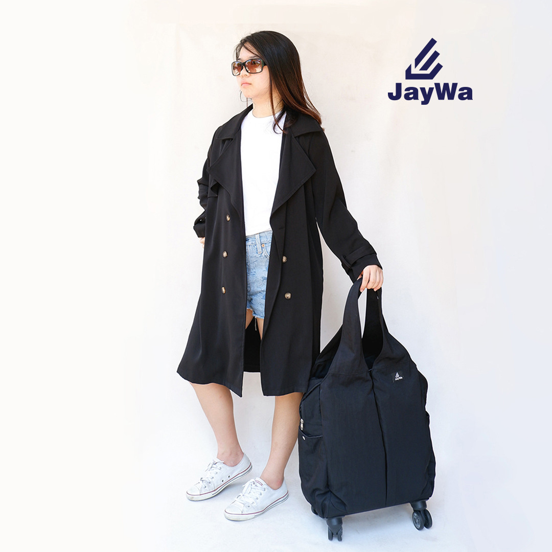 JayWa size  M กระเป๋าสะพายล้อลาก กระเป๋าช้อปปิ้งล้อลาก กระเป๋าเดินทางล้อลาก กระเป๋าเอกสาร กระเป๋าเป้ล้อลาก รุ่น Beside-M