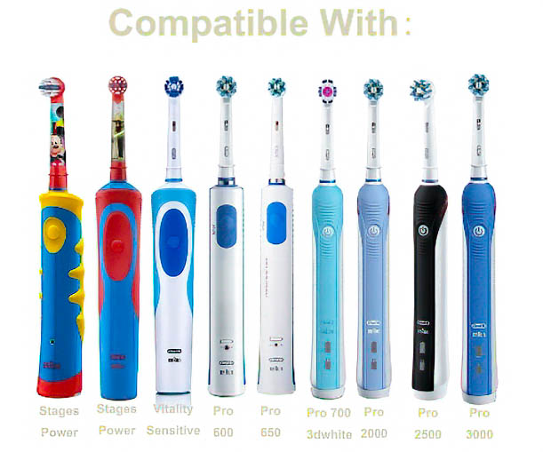 Oral-B หัวแปรงสีฟันไฟฟ้า เทียบรุ่น Precision Clean จำนวน 4 ชิ้นต่อแพ็ค, Oral B Precision Clean Toothbrush Replacement Heads