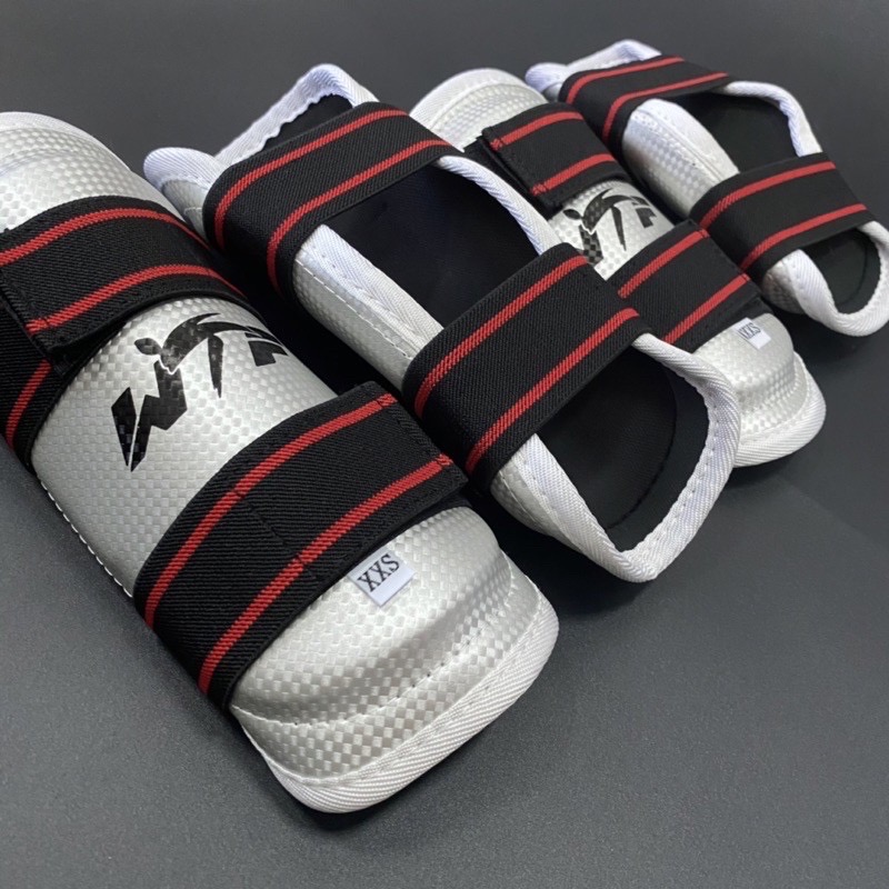 (4ชิ้น) สนับแข้ง สนับขา สนับแขน เทควันโด PU อุปกรณ์ที่นักเทควันโด shin arm guards taekwondo karate boxing
