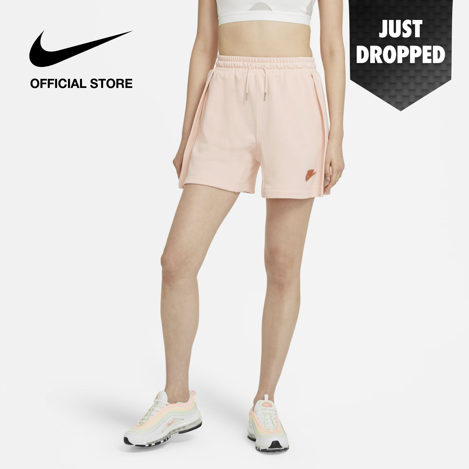 Nike Women's Sportswear Short - Orange Pearl ไนกี้ กางเกงผู้หญิง - สีส้มไข่มุก
