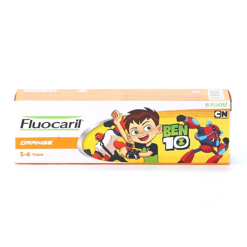 Fluocaril ยาสีฟัน ฟลูโอคารีลคิดส์ บอย 2-6 ปี ออเร้นจ์ 65กรัม (Oral,Oral Care,Toothpaste,ยาสีฟัน,ดูแลฟัน,ช่องปาก,สุขภาพฟัน) ของแท้