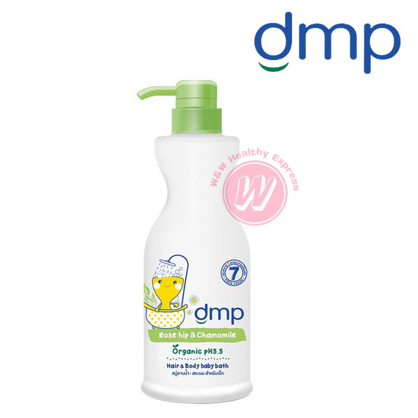 Dermapon rosehip and chamomile hair and body bath 480 ml - เดอร์มาพอน โลชั่นอาบน้ำ และ สระผม สูตรออร์แกนิค อาบน้ำเด็ก สระผมเด็ก สูตรอ่อนโยน จาก  เดอมาพอน