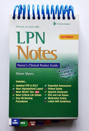 Lpn Notes: Nurse'S Clinical Pocket Guide (Davis'S Notes) (Spiral-Bound) Author: Ehren Myers Ed/Year: 3/2012 ISBN: 9780803627666