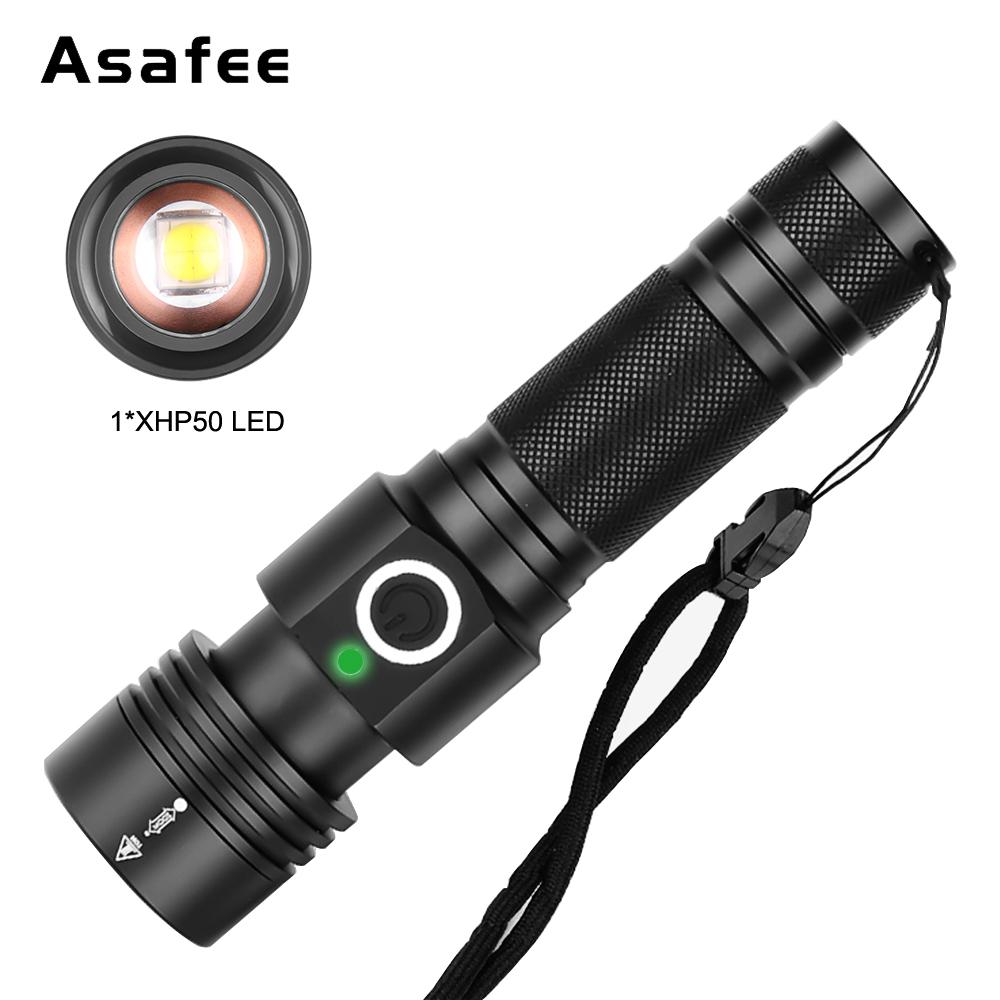 Portable USB Powerful LED Flashlight Camping Light Mini Torch Zoomable 3 Modes