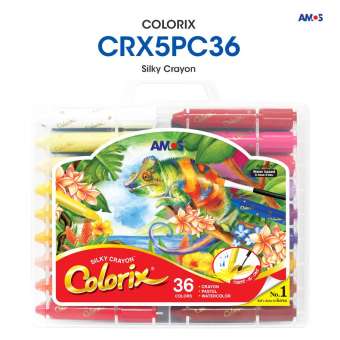 สีเทียนเด็ก Amos Colorix Silky Crayon (36 สี)