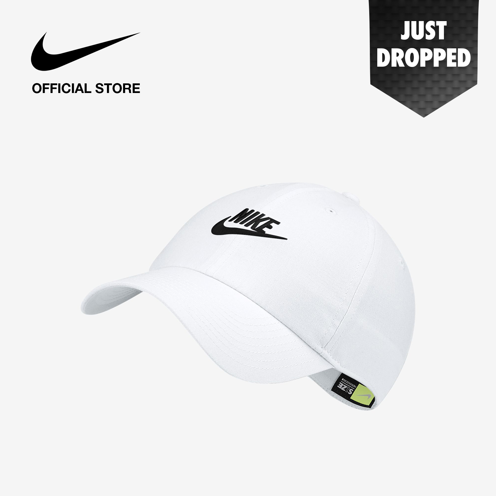 Nike Unisex Sportswear Heritage86 Futura Washed Hat - White ไนกี้ หมวกฟอกสียูนิเซ็กส์ เฮอริเทจ86 ฟูทูร่า - สีขาว