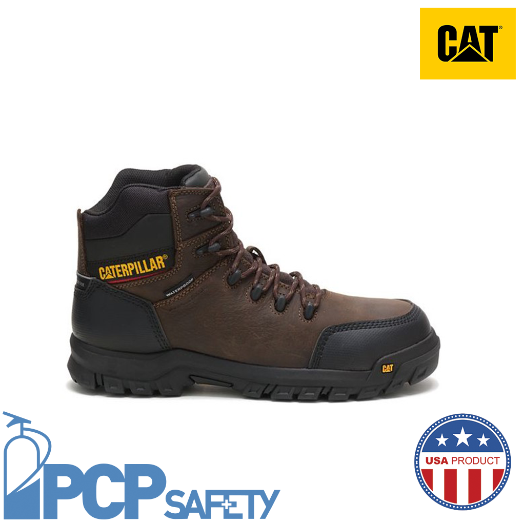 นำเข้า! รองเท้าเซฟตี้ CATERPILLAR SHOES รุ่น Resorption Waterproof Composite Toe Work Boot หุ้มข้อ หัว composite กันไฟฟ้า กันลื่น กันน้ำ Caterpillar shoes safety shoes รองเท้ากันไฟฟ้า P90977