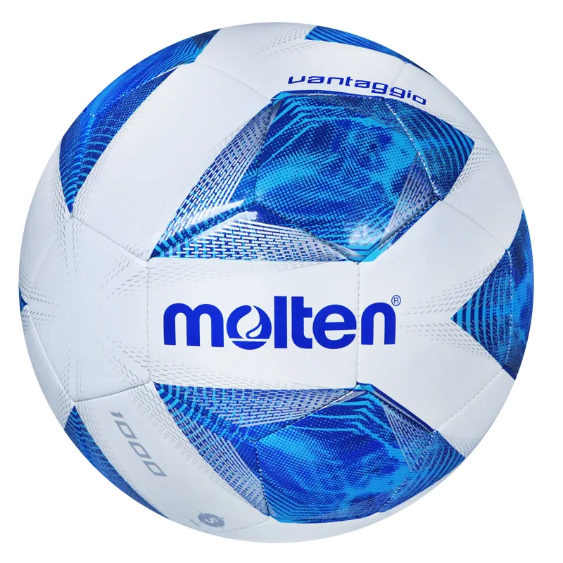 ภาพสินค้าMOLTEN มอลเท่น ลูกฟุตบอลเย็บMOT Football MST TPU pk F5A1000 BL SIZE 5(460)  แถมฟรี เข็มสูบ+ตาข่าย จากร้าน Molten บน Lazada ภาพที่ 3