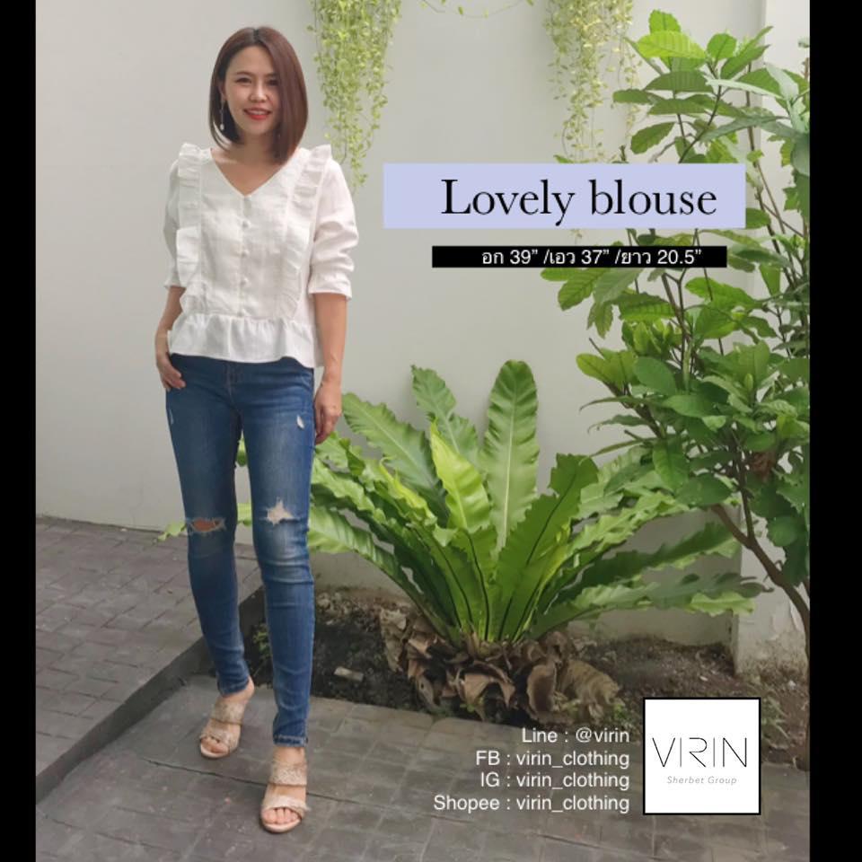 VIRIN_clothing เสื้อผ้าแฟชั่น เสื้อลินิน รุ่น Lovely Blouse Linen อก 39 ...