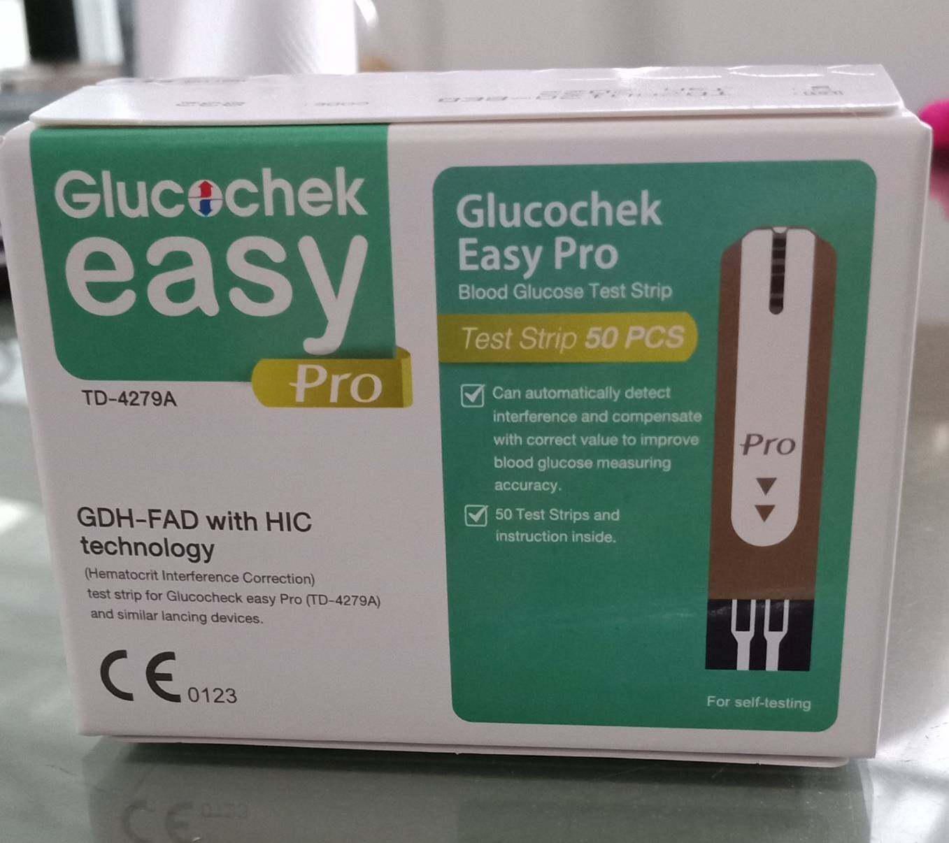 แผ่นตรวจน้ำตาลในเลือด Glucochek Easy Pro 50 ชิ้น