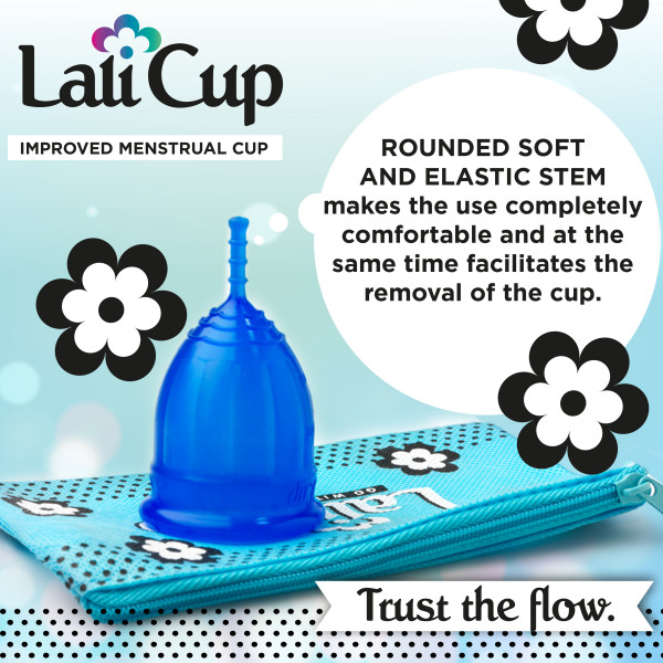 Lalicup Menstrual cup size S ถ้วยอนามัย ทดแทน ผ้าอนามัย จากประเทศ Slovania มีสีสันสวยงาม มีคู่มือภาษาไทย