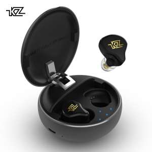 KZ T1 TWS หูฟังไร้สาย True Wireless Touch Control Bluetooth 5.0 Earphones Hybrid HIFI Bass Earbuds Headset Sport Noise Cancelling HD Headphones
