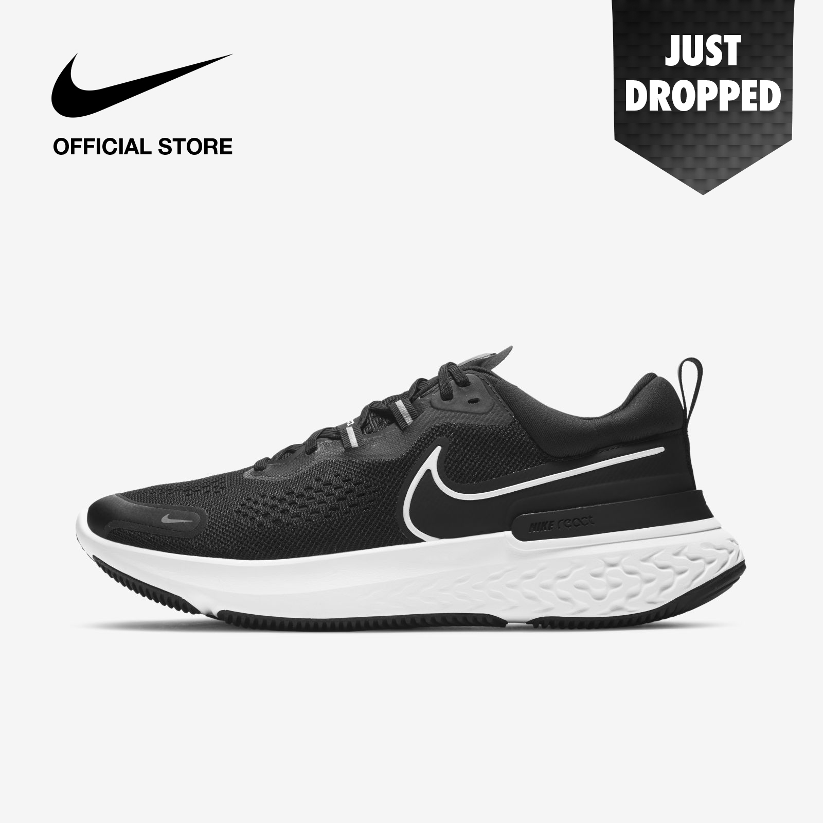 Nike Men's React Miler 2 Running Shoes - Black ไนกี้ รองเท้าวิ่งผู้ชาย รีแอ็ค ไมเลอร์ 2 - สีดำ