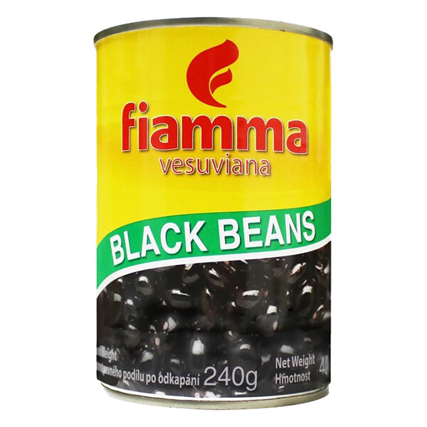 Fiamma Black Beans 400g ไฟมมาถั่วดำในน้ำเกลือ ขนาด 400 กรัม (2989)