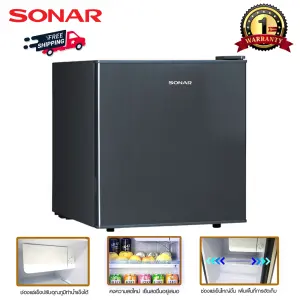 Sonar ตู้เย็น ตู้เย็นมินิ ตู้เย็นขนาดเล็ก ตู้เย็นมินิบาร์ ตู้เย็นมินิบาร์ 50 ลิตร 1.8 คิว รุ่น RS-A50N(B) หอพัก คอนโด อพาร์ตเมนท์
