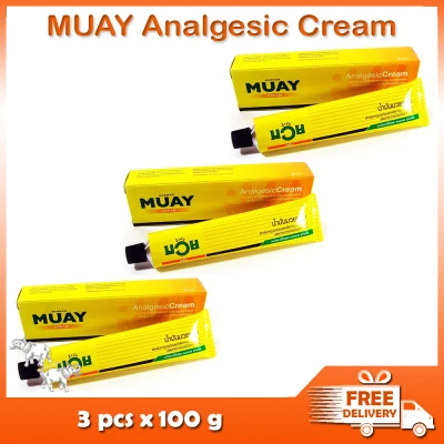 Namman Muay Cream Thai Boxing Analgesic Muscular Pains Relief 100 g * 3 pcs