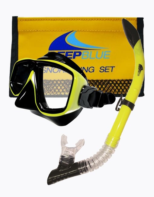 Deepblue ชุดหน้ากากดำน้ำ DB2 (Yellow)