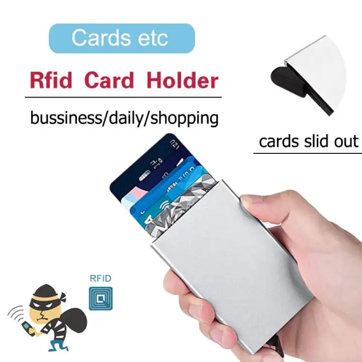 sliding business card holder
