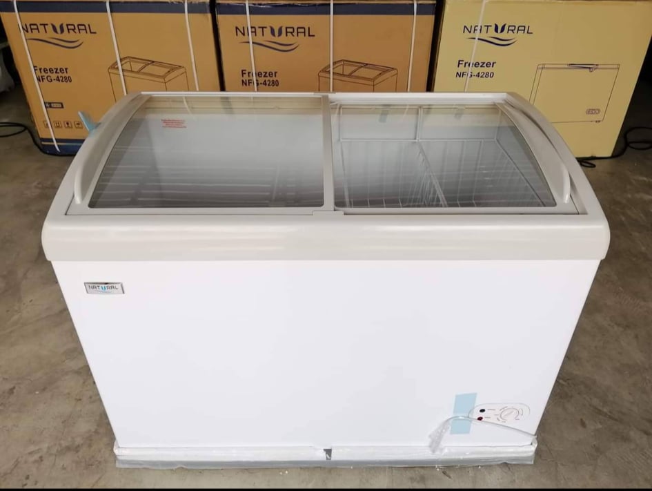 ตู้แช่ฝากระจก Natural 9.9 คิว รุ่น NFG-4280 สินค้าใหม่ค้างสต็อก ประกันศูนย์
