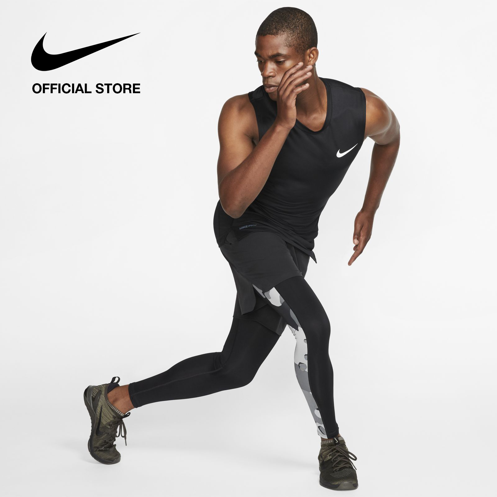 Nike Men's Pro Training Tank - Black ไนกี้ เสื้อกล้ามเทรนนิ่งผู้ชาย โปร - สีดำ