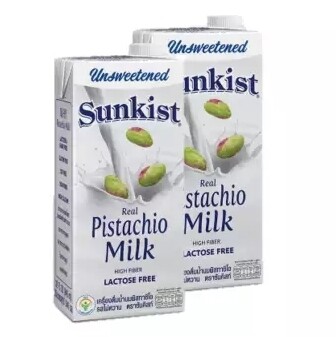 Sunkist Pistachio Milk Original (Unsweetened) ซันคิสท์ นมพิสทาชิโอ รสจืด 946ml. 1 กล่อง