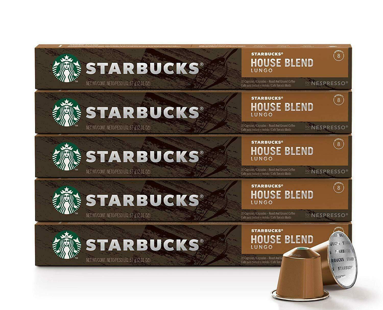 [ออกใบกำกับภาษีได้] Starbucks Capsule Nespresso กาแฟแคปซูล สตาร์บัคส์ ใช้กับเครื่องชงกาแฟ Nespresso, Xiaomi ของแท้ ส่งเร็ว  flavour House Blend