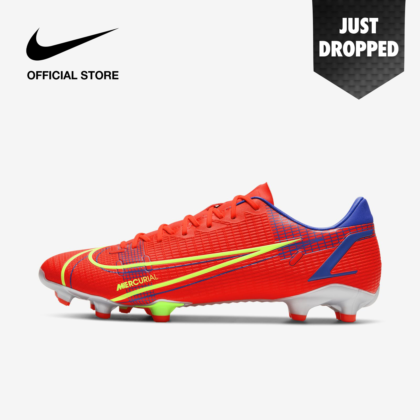 Nike Unisex Mercurial Vapor 14 Academy FG/MG Multi-Ground Football Boots - Bright Crimson ไนกี้ สตั๊ดฟุตบอลยูนิเซ็กส์ เมอคิวเรียล เวเปอร์ 14 อคาเดมี่ เอฟจี/เอ็มจี สำหรับพื้นหลายประเภท - สีแดง