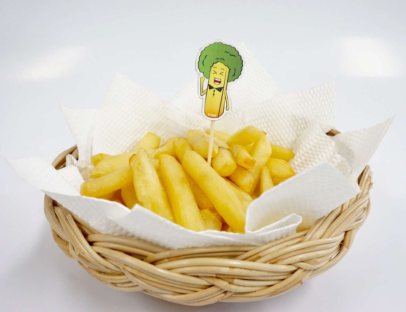 Totrees ไม้จิ้มเฟรนฟราย ไม้จิ้มค็อกเทล ขนาดไม้ 6.5 ซม. (2.5 นิ้ว) จำนวน 50 ชิ้น รหัสVA1