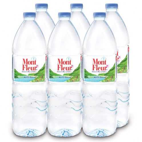 น้ำแร่ธรรมชาติ Mont Fleur มองต์เฟอร์ ขนาด 1500 มิลลิลิตร แพ็ค 8ขวด น้ำแร่ 100% ความบริสุทธิ์จากธรรมชาติกาเนิดจากแหล่งน้ำพุลึกใต้ผิวโลก