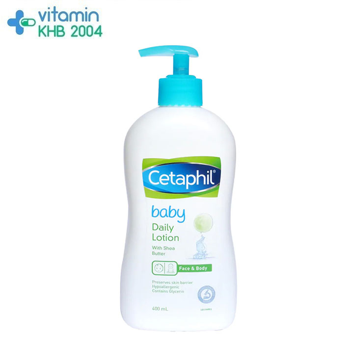 แนะนำ Cetaphil baby daily lotion (400 ml)ดูแลและปกป้องผิว อ่อนโยนสำหรับผิวเด็ก ผิวแพ้ง่าย เซตาฟิลเบบี้เดย์ลี่โลชั่น