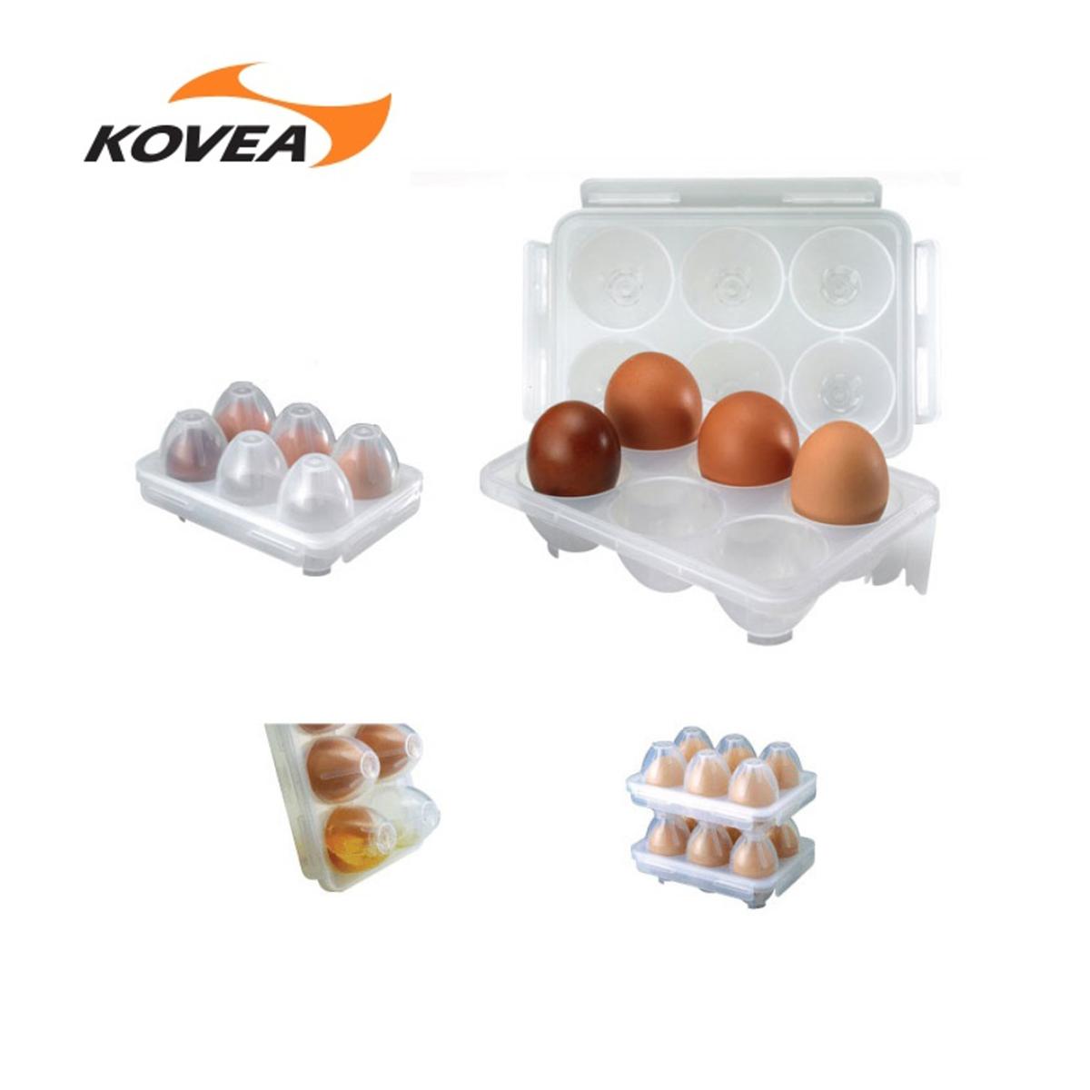 Kovea Egg Case กล่องเก็บไข่ สำหรับพกพา ขนาดใส่ไข่ 6 ใบ เหมาะสำหรับ ห้องครัว ตั้งแคมป์