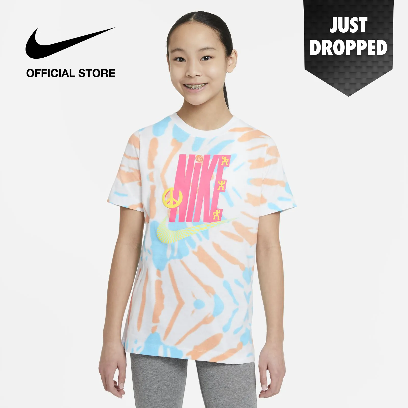 Nike Kids' Sportswear T-Shirt - White ไนกี้ เสื้อยืดเด็ก - สีขาว