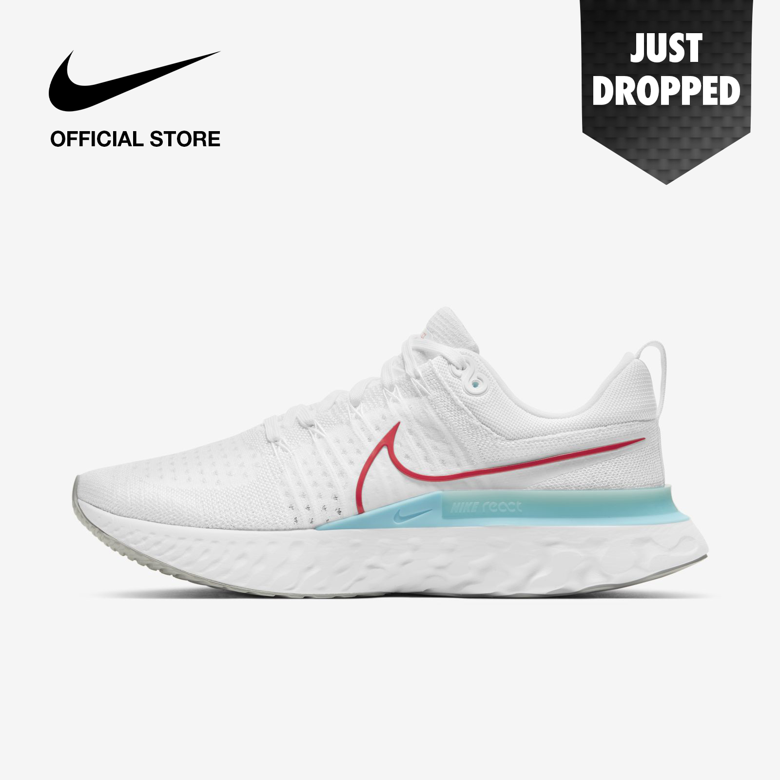 Nike Men's React Infinity Run Flyknit 2 Running Shoes - White ไนกี้ รองเท้าวิ่งผู้ชาย รีแอค อินฟินิตี้ รัน ฟลายนิต 2 - สีขาว