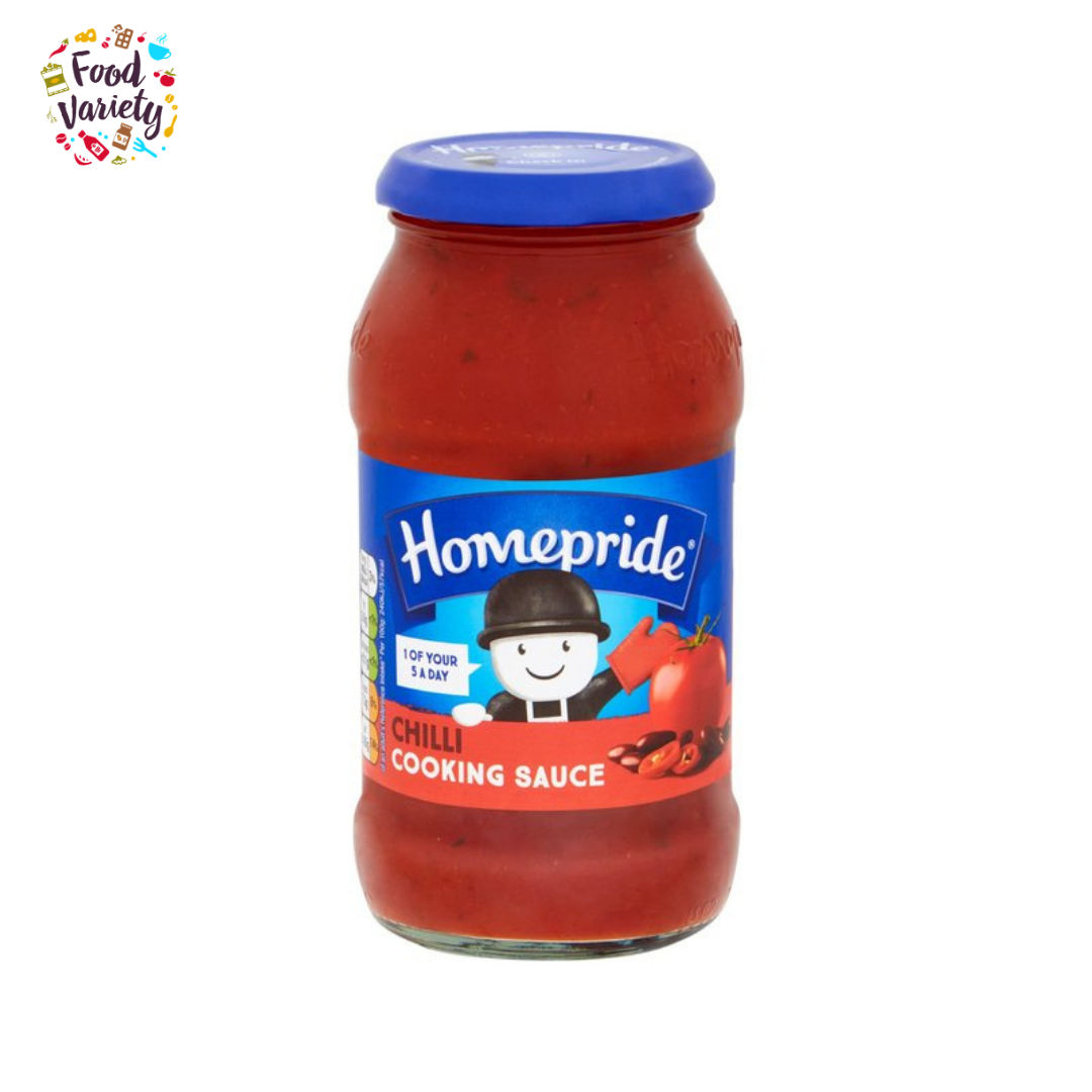Homepride Chilli Cooking Sauce 485g โฮมไพร์ด ซอสทำอาหารรสเผ็ด 485กรัม
