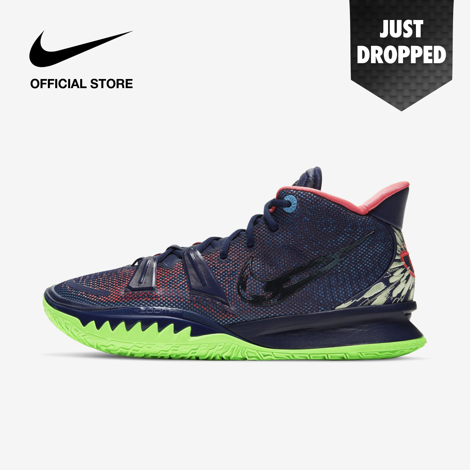 Nike Men's Kyrie 7 EP Basketball Shoes - Midnight Navy ไนกี้ รองเท้าบาสเก็ตบอลผู้ชาย ไครี่ 7 อีพี - สีฟ้า