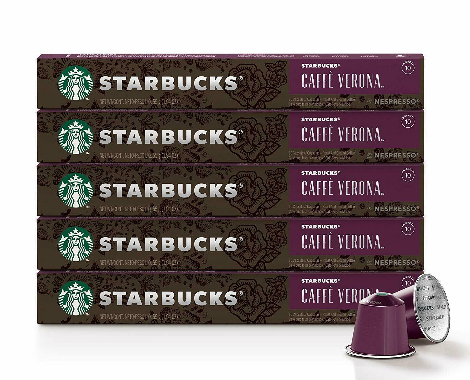 [ออกใบกำกับภาษีได้] Starbucks Capsule Nespresso กาแฟแคปซูล สตาร์บัคส์ ใช้กับเครื่องชงกาแฟ Nespresso, Xiaomi ของแท้ ส่งเร็ว  flavour Verona