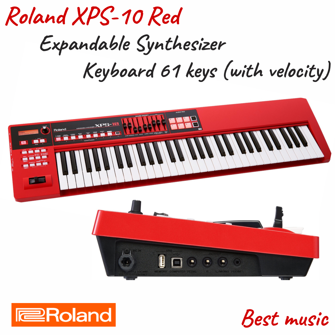 คีย์บอร์ด Roland XPS-10  RED Expandable Synthesizer Keyboard 61 คีย์ ( สีแดง )