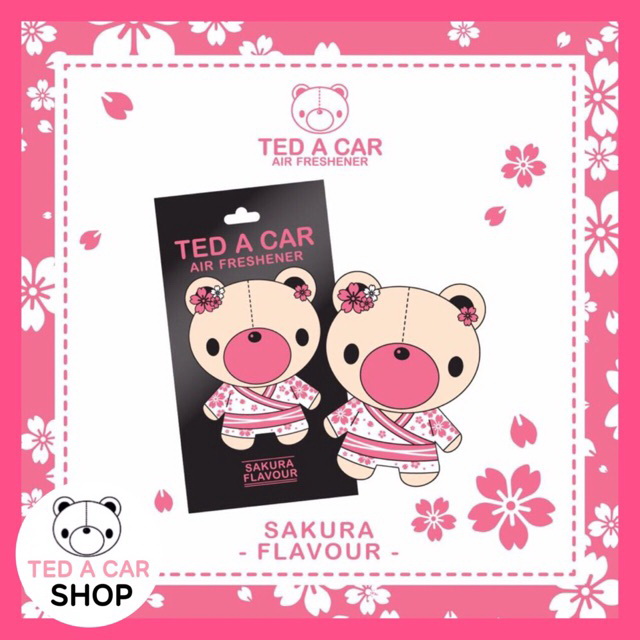 แผ่นน้ำหอมปรับอากาศ TED A CAR กลิ่น Sakura