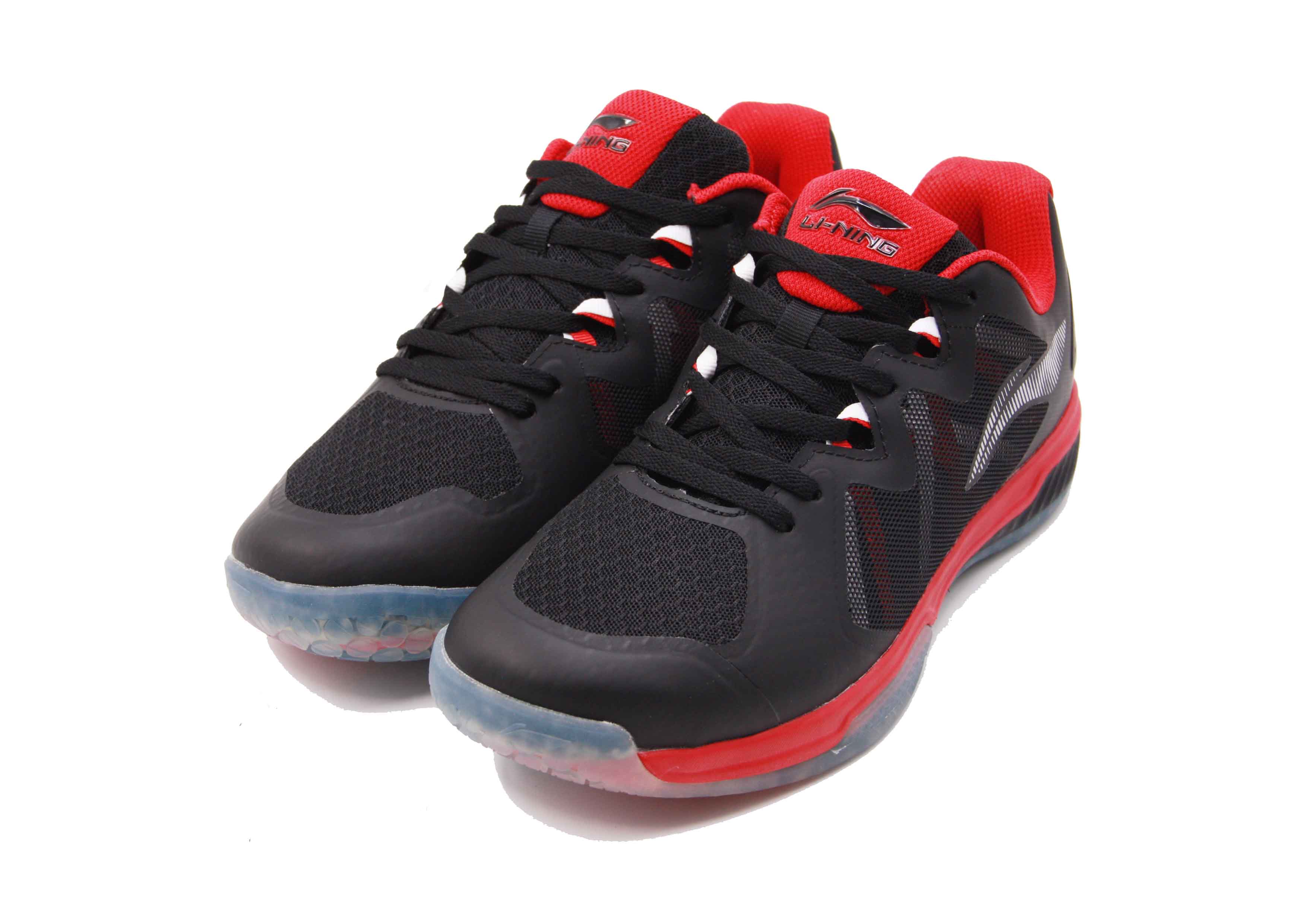 LI-NING รองเท้าแบดมินตัน รุ่น DUAL CLOUD (AYTN083-2S) BLACK/RED BADMINTON SHOES