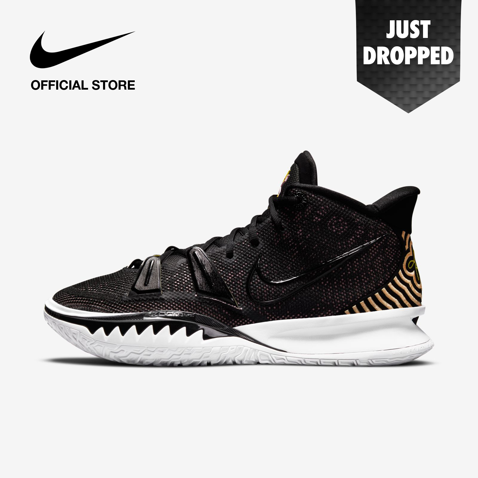Nike Men's Kyrie 7 EP Basketball Shoes - Black ไนกี้ รองเท้าบาสเก็ตบอลผู้ชาย ไครี่ 7 อีพี - สีดำ