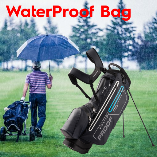 [ Free Shipping ] ถุงกอล์ฟกันน้ำ (สีกรมท่า) Golf Bag Waterproof Golf Stand Bag Waterproof - NAVY BLUE Golf Bag men Golf Bag Carry Golf Bag Trolley Golf Bag waterproof ของแท้ รับประกัน