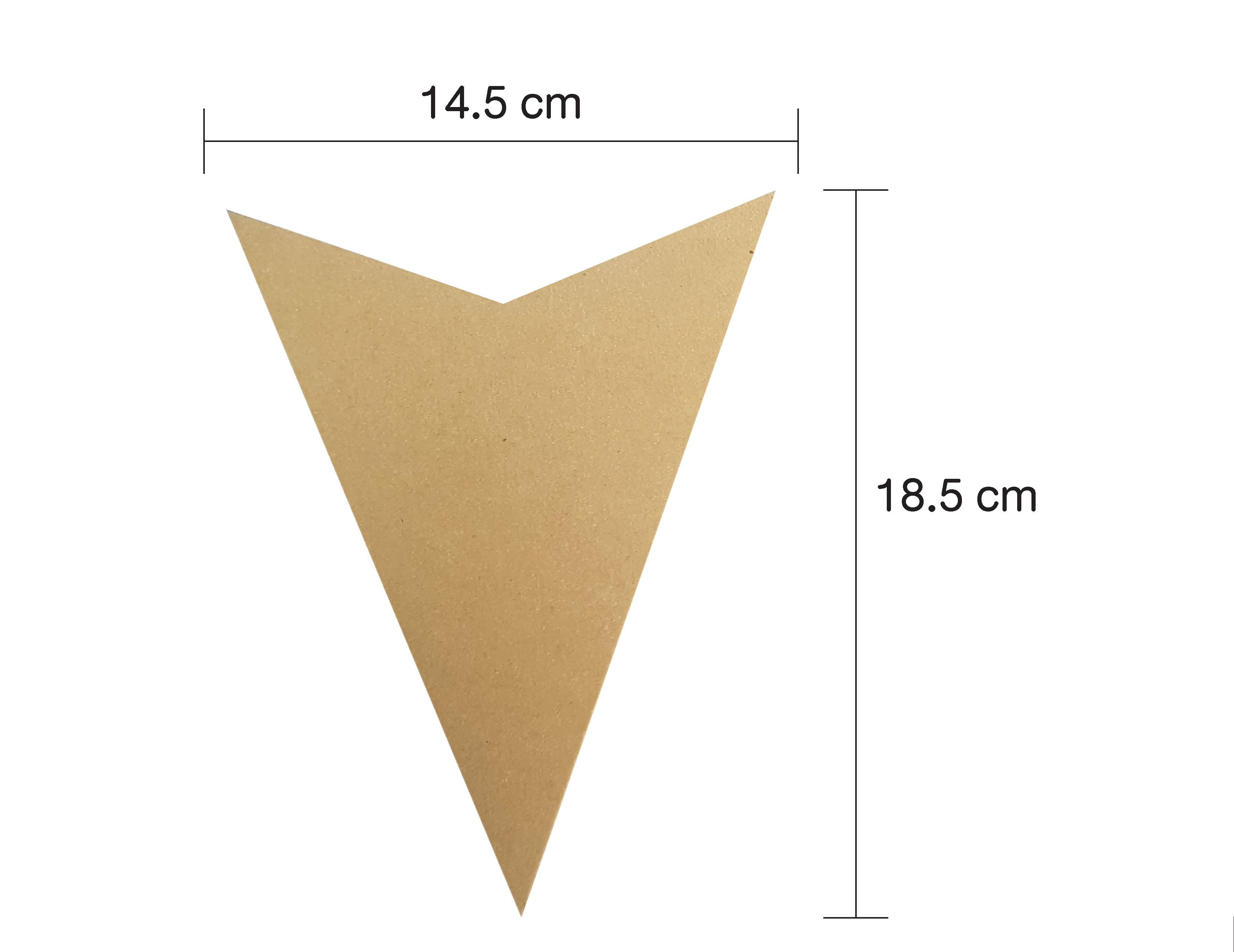 ซองเฟรนช์ฟรายส์กระดาษน้ำตาล ขนาด 14.5x18.5 CM และ 16x21 CM (100ชิ้น) รหัสFB1 สินค้าขึ้นรูปแล้วพร้อมใช้งาน